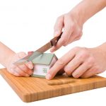 house chopping board knife hands